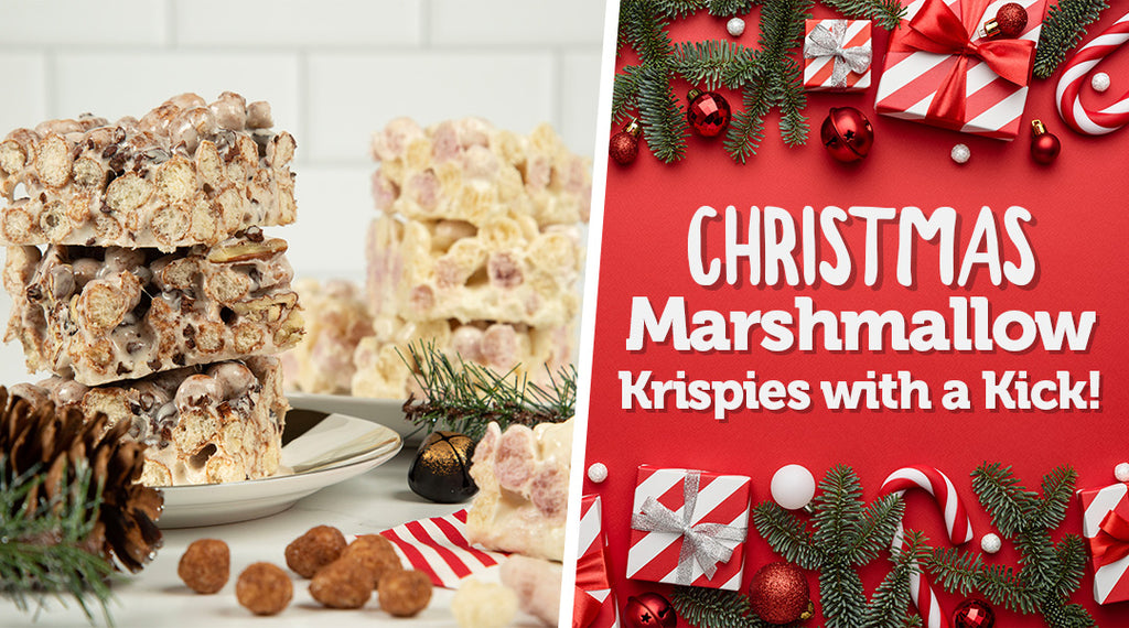 Christmas Marshmallow Krispies with a Kick